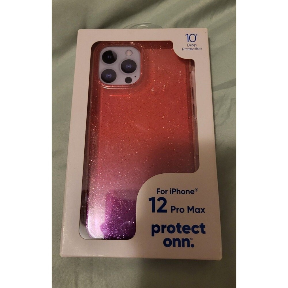Lot Of 2: Protect Onn Glitter Ombre & Incipio Phone Cases for iPhone 12 Pro Max